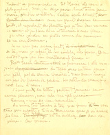 Lettre d’Albert Ferland à son épouse et à ses enfants.