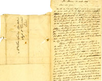 Lettre de l'abbé Charles-François Painchaud adressée à Jean-Étienne Landry. Page 1.