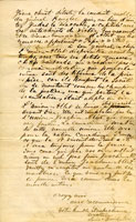 Lettre du célèbre patient de l'asile, Louis Riel, adressée à madame Vincelette. Page 2.