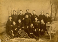 Joseph Philippe Landry (en avant, à droite) lors de ses études au Collège d'Ottawa.