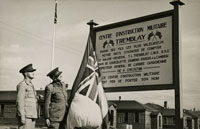 Jules Landry au Centre d'instruction militaire Tremblay à Chicoutimi.