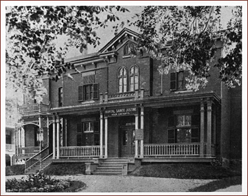 L'hôpital Sainte-Justine situé sur l'avenue De Lorimier