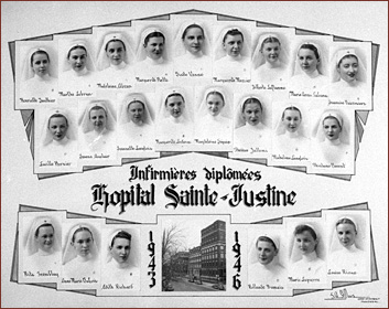 Infirmières de la promotion 1943-1946