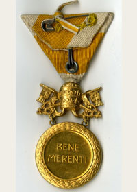 Médaille Bene Merenti - revers