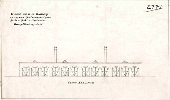 Plan original de l'architecte Harry Staveley.