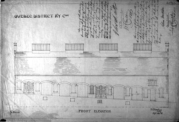 Plan original de l'architecte Harry Staveley.
