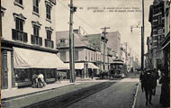 Le tramway circulant rue Saint-Joseph.